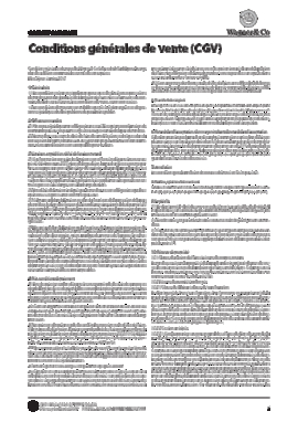 Conditions Generales De Vente Cgv